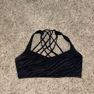 Lululemon Athletica Black Zebra Sports Bra